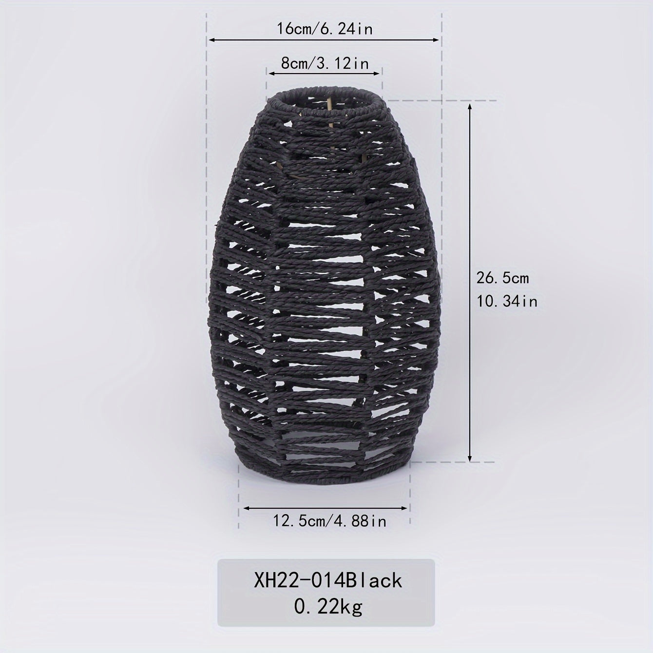 Abat-jour de suspension tressé | Corde naturelle, 4 coloris