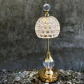Lampe à poser tactile effet cristal | LED sans fil H 33,5 cm