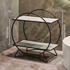 Organiseur de salle de bain 2 niveaux | Métal, 4 coloris