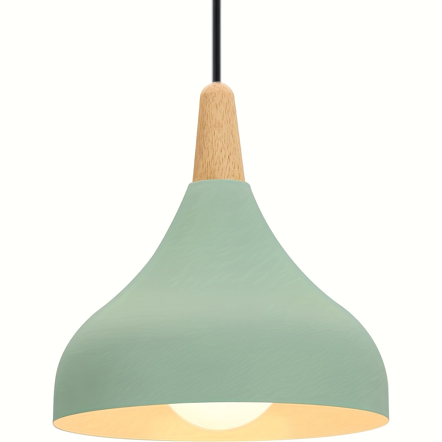 Suspension Goutte moderne | Métal et bois, 9 coloris