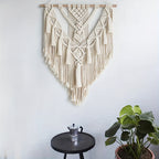 Tenture murale en macramé | Bohème, 70 × 45 cm
