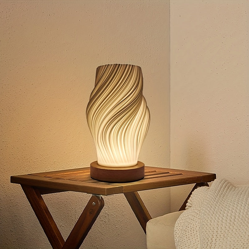 Lampe à poser LED Swirl | Chevet et bureau, 3 intensités