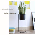 Support à plantes en métal noir | 40 ou 60 cm de hauteur
