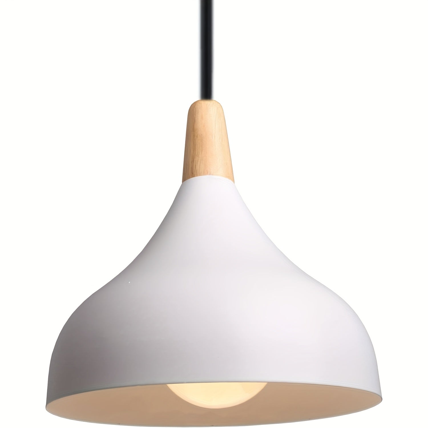 Suspension Goutte moderne | Métal et bois, 9 coloris