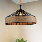 Suspension en corde de chanvre | Campagne vintage, Ø 30 cm