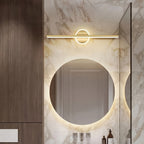 Applique LED pour miroir 60 cm | Barre linéaire noire ou dorée