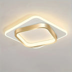Plafonnier LED carré 24 cm | 22 W blanc chaud, profil 5 cm
