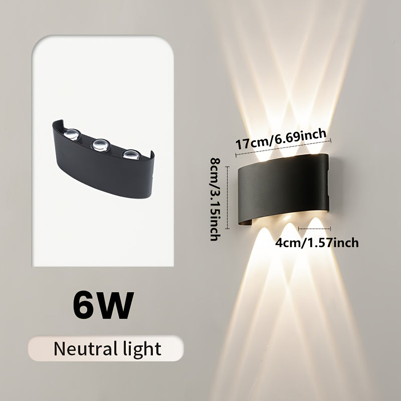 Applique murale LED double faisceau | Extérieur IP55, 6 W