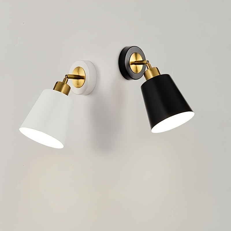Applique murale en métal orientable | Noir ou blanc, E27