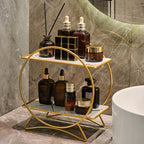 Organiseur de salle de bain 2 niveaux | Métal, 4 coloris