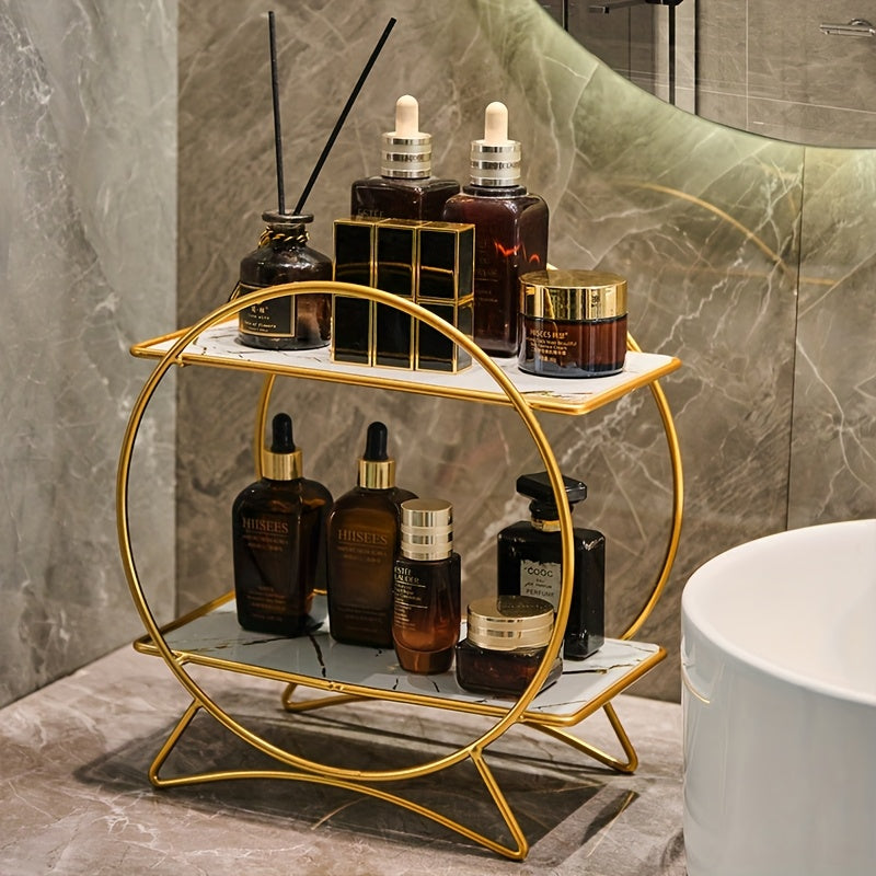 Organiseur de salle de bain 2 niveaux | Métal, 4 coloris