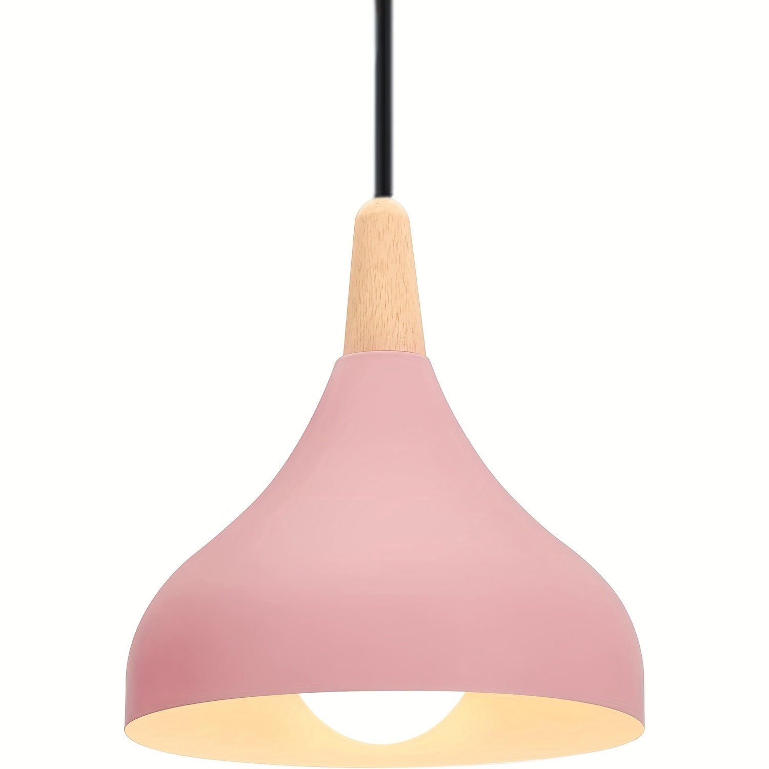 Suspension Goutte moderne | Métal et bois, 9 coloris