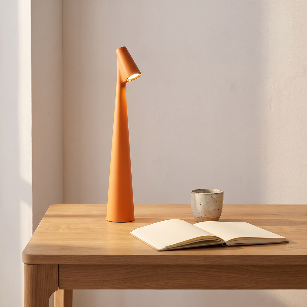 Glowora, lampe à poser LED rechargeable et tactile, bureau scandinave