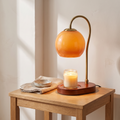 Chauffe-bougie sans flamme réglable, ambiance salon scandinave