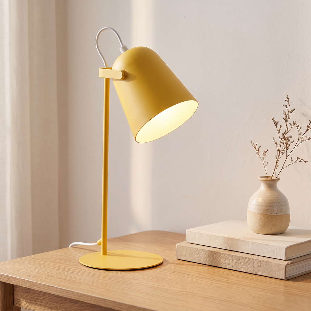 Lampe de bureau LED nordique en métal, 35 cm, bureau scandinave