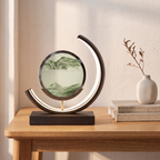 Sandlight, lampe à poser LED, sable vert, bureau scandinave