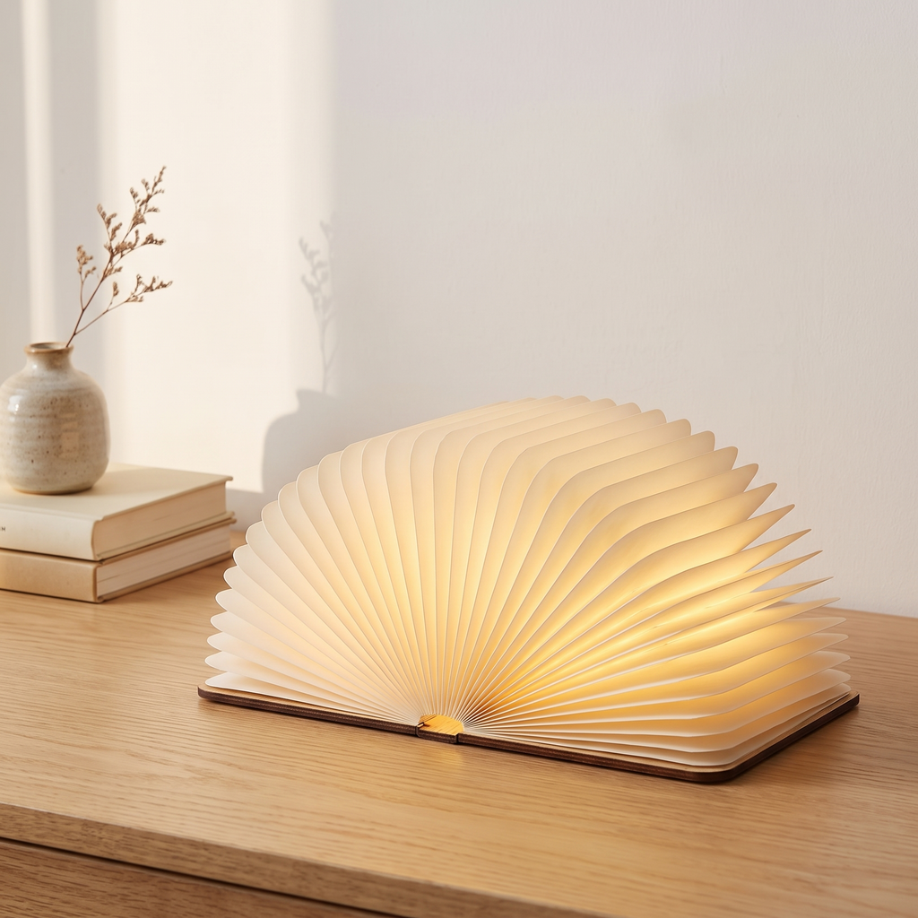 Lumibook, lampe pliable 360° rechargeable, bureau scandinave