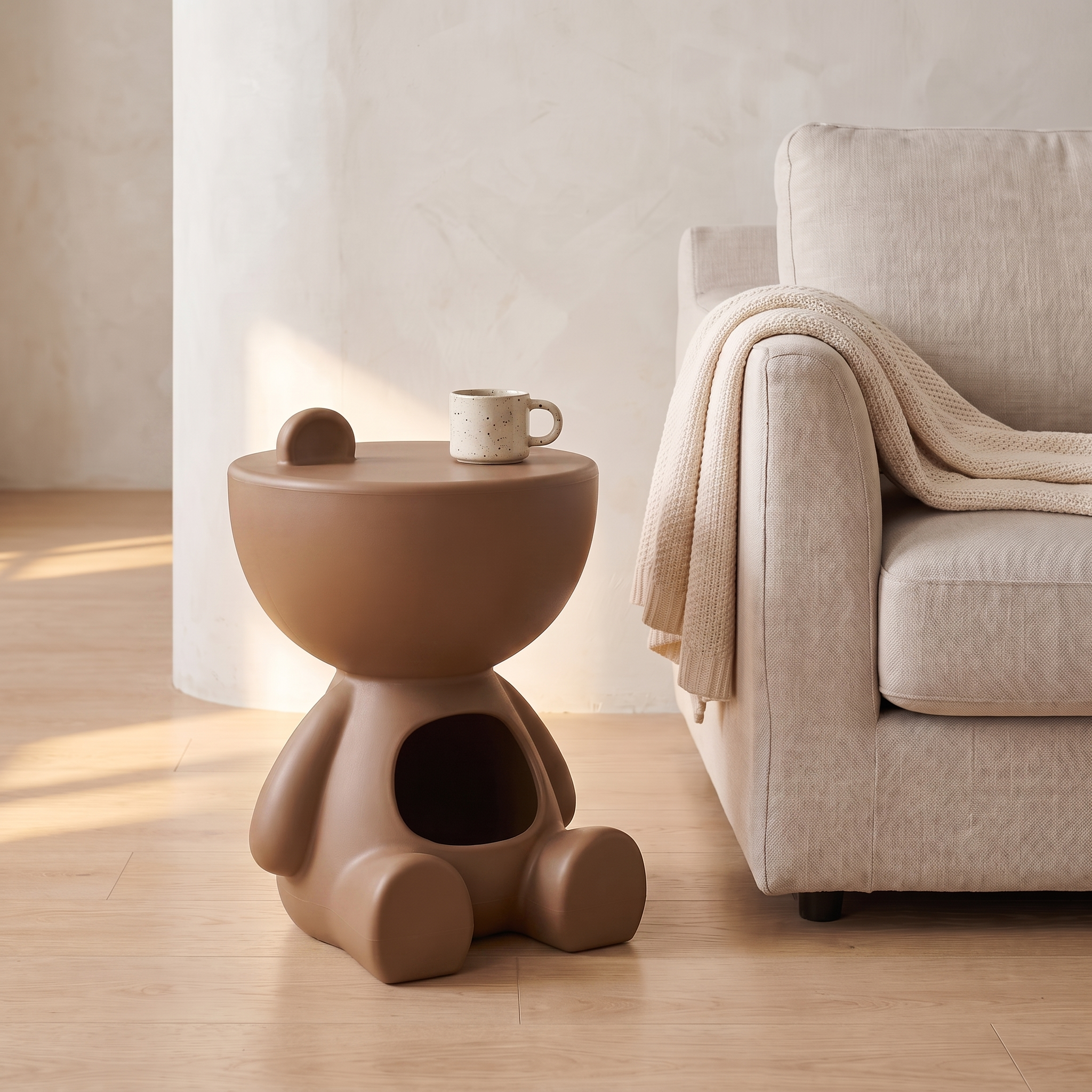 Table d'appoint Ourson, cafe, salon scandinave