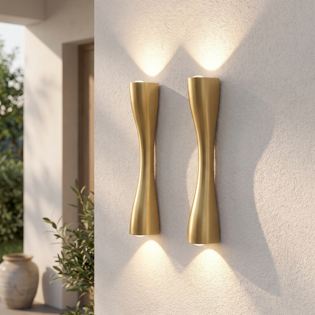 Applique murale IP66 LED haut et bas, facade exterieure