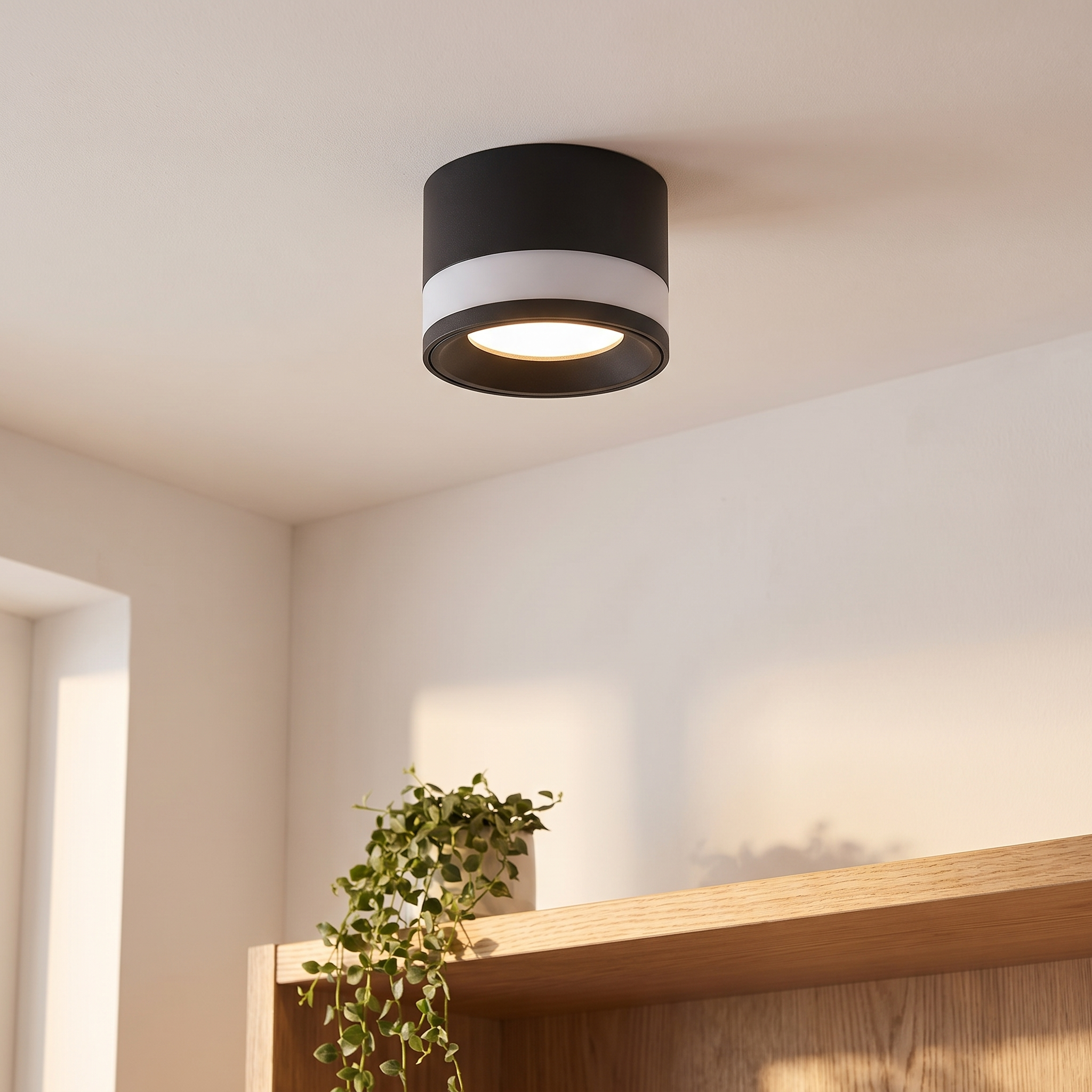 Spot LED nordique en saillie, plafonnier, salon scandinave