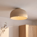 Plafonnier nordique nervure, beige, chambre scandinave
