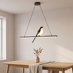 Suspension Magpie, oiseau LED nordique, salle à manger scandinave