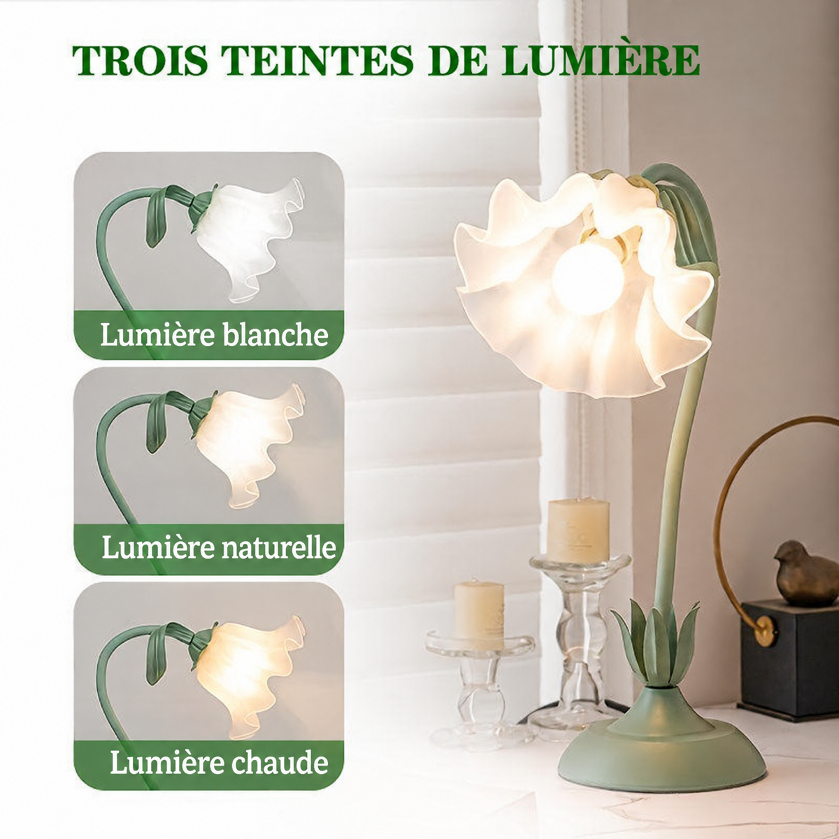 Lampe à poser Fleur – caractéristiques