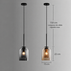 Suspension en verre coloré – caractéristiques