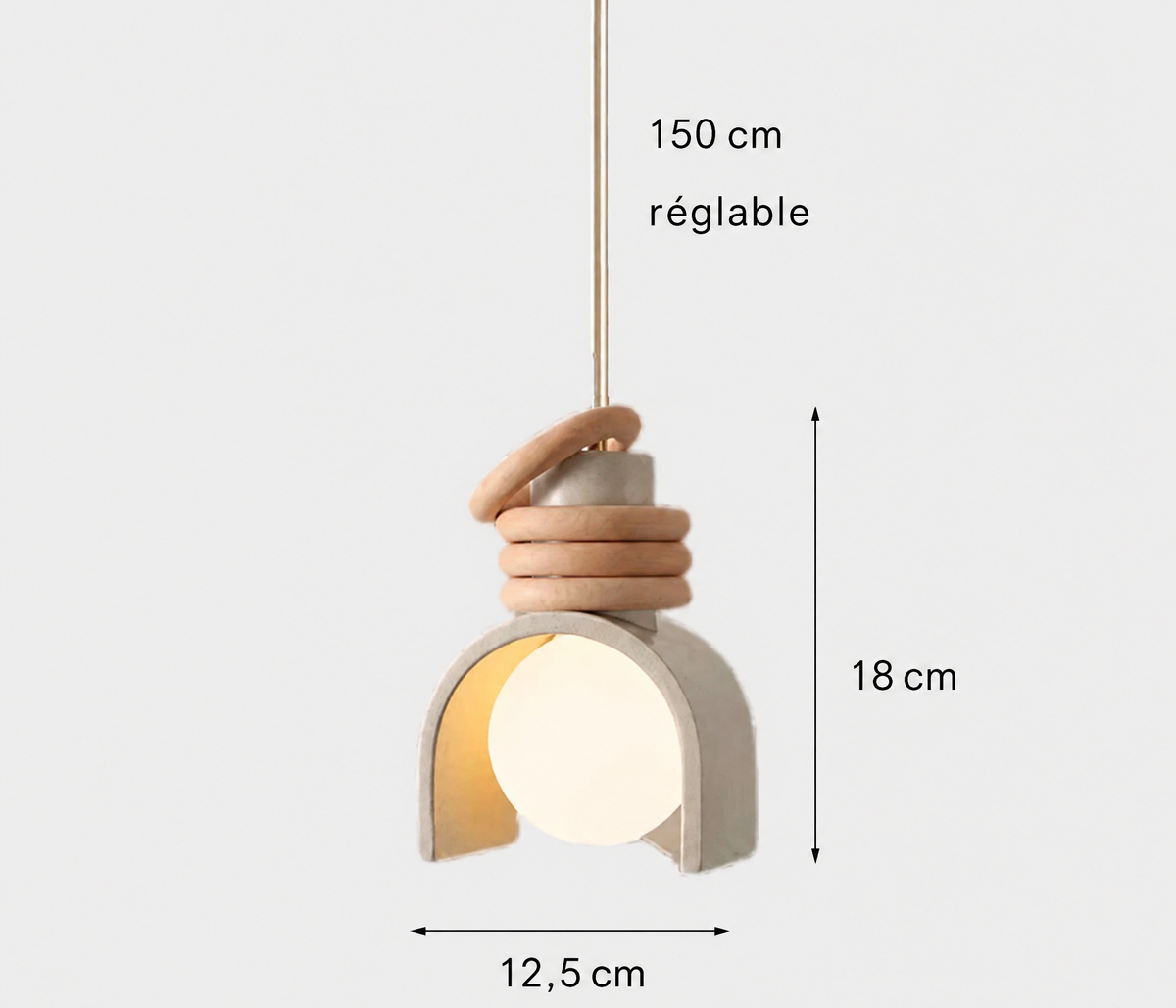 Suspension Wabi-Sabi – caractéristiques