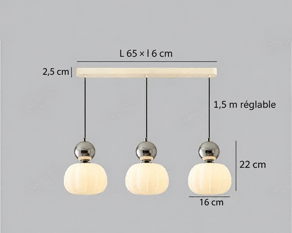 Suspension nordique citrouille – caractéristiques