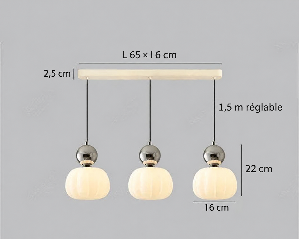 Suspension nordique citrouille – caractéristiques