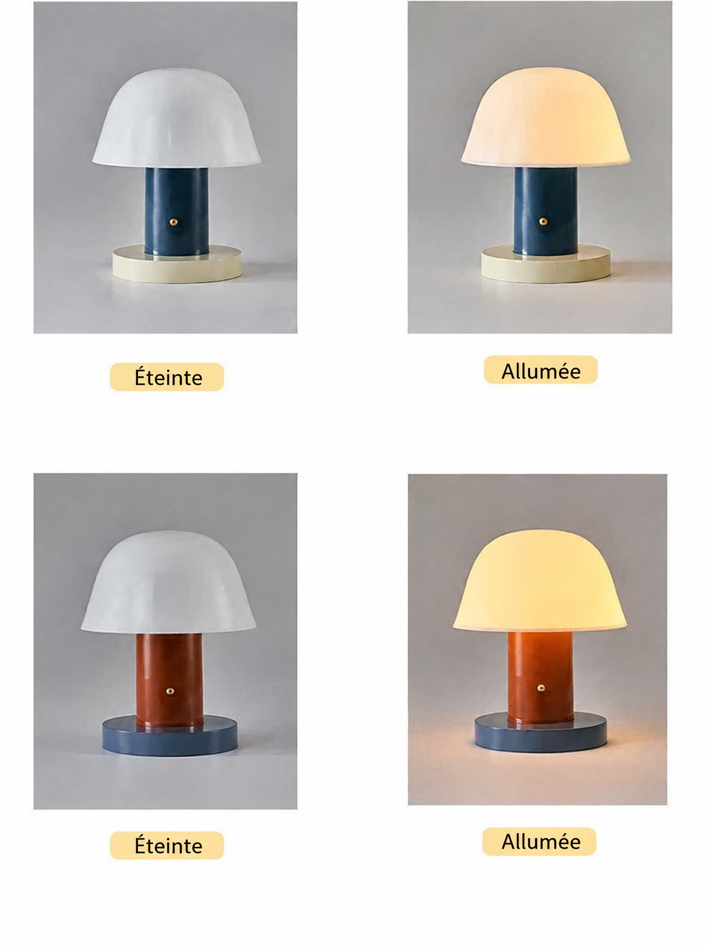 Lampe à poser champignon – caractéristiques