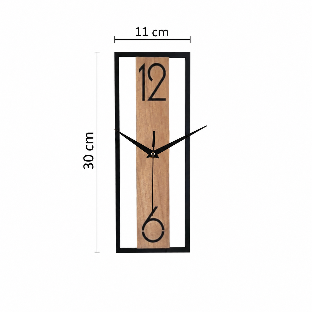Horloge murale rectangulaire – dimensions