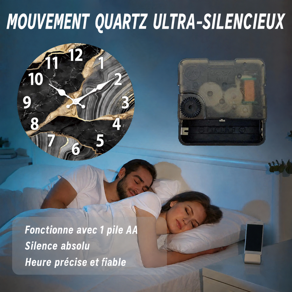 MarbellaTime – mouvement quartz ultra-silencieux