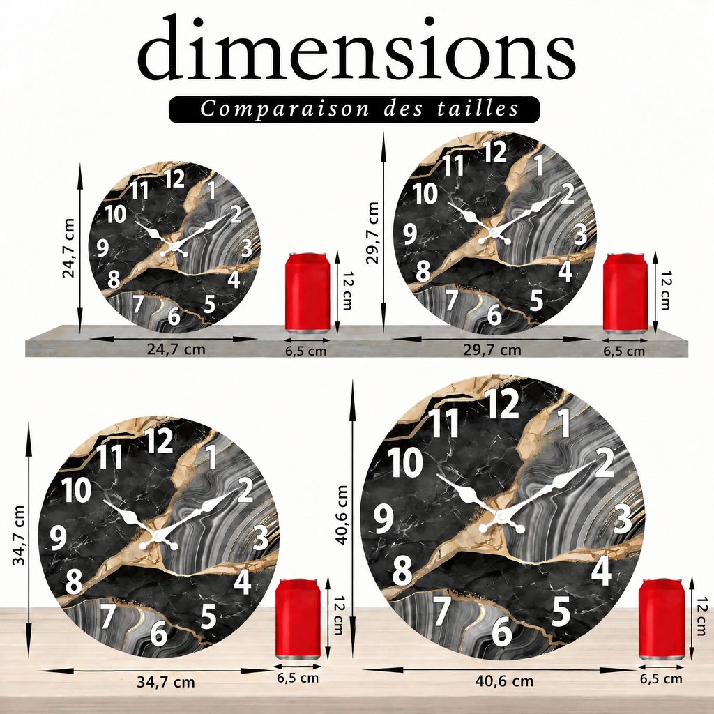 MarbellaTime – comparaison des tailles