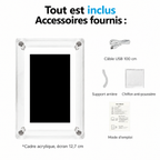 ClearFrame – accessoires fournis