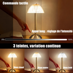 Lampe tactile dorée – commande tactile et variation continue