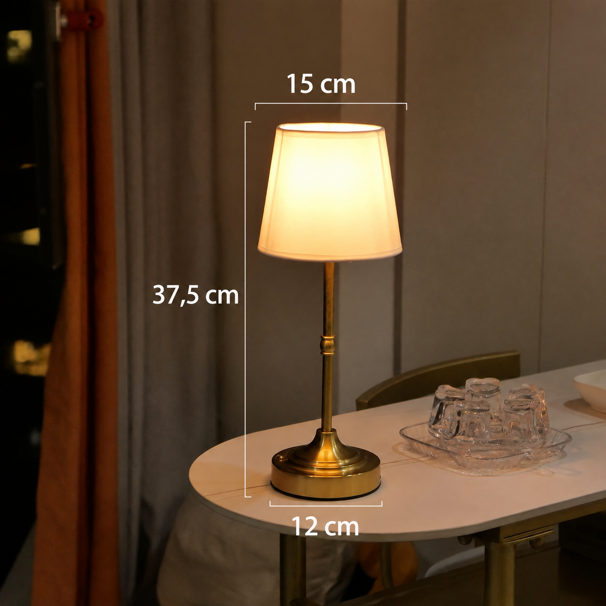 Lampe sans fil à variateur – dimensions