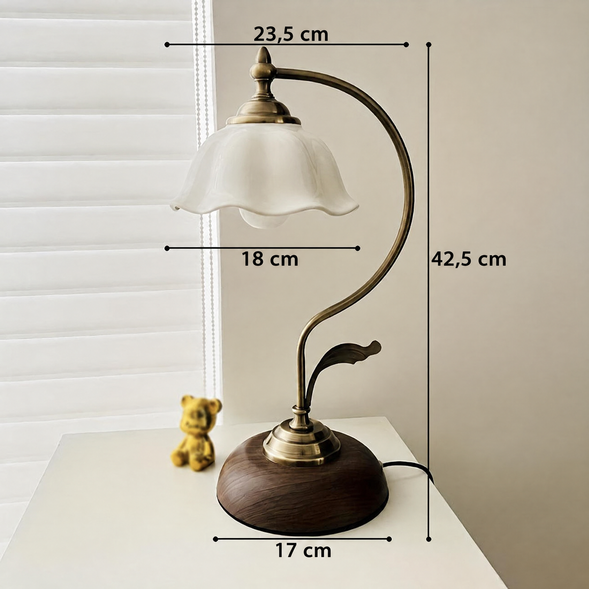 Lampe col de cygne – dimensions