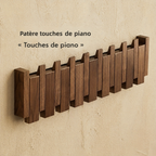 Patère en bois touches de piano