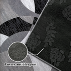Tapis géométrique Orbit Weave – envers antidérapant