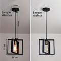 Suspension industrielle minimaliste – dimensions