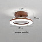 Plafonnier LED rond acrylique 20 cm – lumière blanche