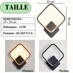 Applique murale LED carrée – dimensions et caractéristiques