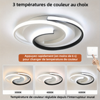 Plafonnier LED spirale – 3 températures de couleur