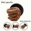 Applique murale main en résine – main gauche, sans ampoule