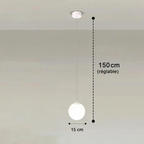Suspension Luna globe en verre – dimensions