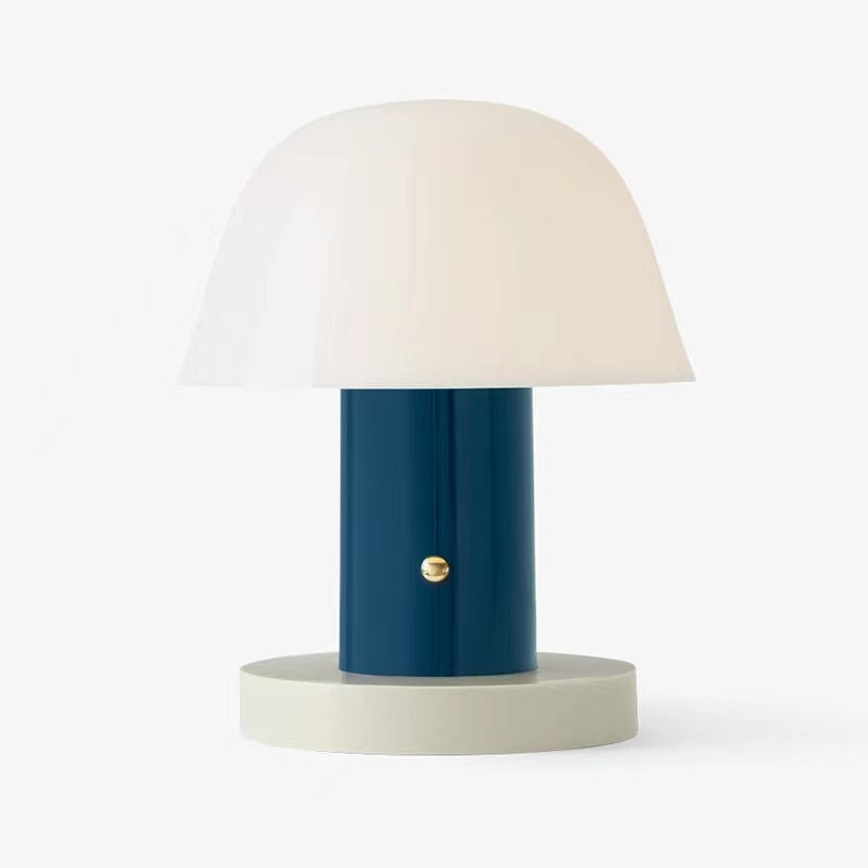 Lampe à poser champignon | LED rechargeable USB-C, Ø 18 cm