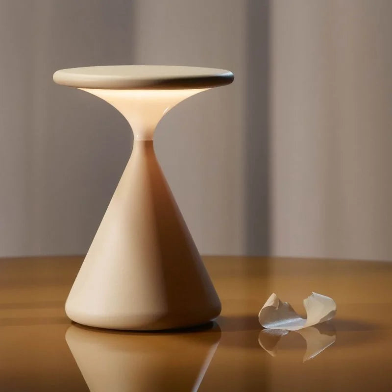 Lampe à poser Aurora sans fil | Sablier tactile, 8 h