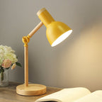 Lampe de bureau LED en bois nordique | 5 W, bras orientable